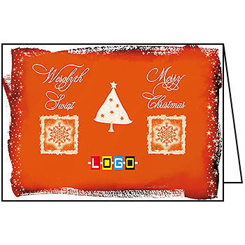 Wzór BN1-283 - Kartki dla firm z LOGO, Karnety świąteczne dla firm - podgląd miniaturka
