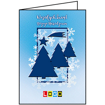 Wzór BN1-289 - Kartki dla firm z LOGO, Karnety świąteczne dla firm - podgląd miniaturka