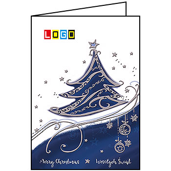 Wzór BN1-294 - Kartki dla firm z LOGO, Karnety świąteczne dla firm - podgląd miniaturka