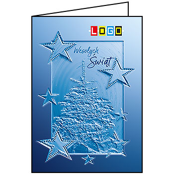 Wzór BN1-295 - Kartki dla firm z LOGO, Karnety świąteczne dla firm - podgląd miniaturka