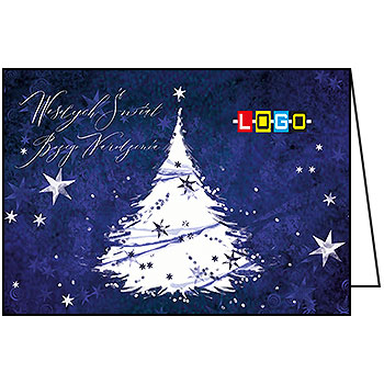 Wzór BN1-302 - Kartki świąteczne z LOGO firmy