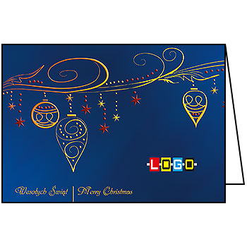 Wzór BN1-303 - Kartki świąteczne z LOGO firmy