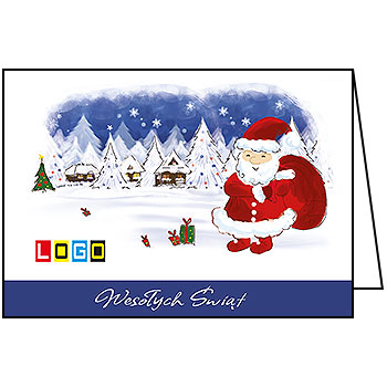 Wzór BN1-314 - Kartki dla firm z LOGO, Karnety świąteczne dla firm - podgląd miniaturka