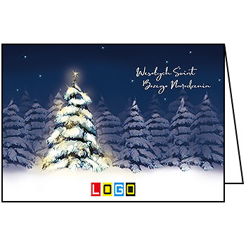 Wzór BN1-315 - Kartki dla firm z LOGO, Karnety świąteczne dla firm - podgląd miniaturka