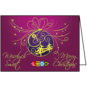 Wzór BN1-324 - Kartki świąteczne z LOGO firmy