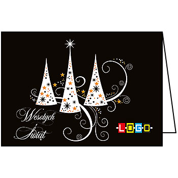 Wzór BN1-329 - Kartki dla firm z LOGO, Karnety świąteczne dla firm - podgląd miniaturka