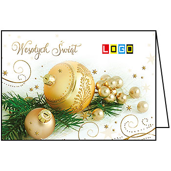 Wzór BN1-330 - Kartki świąteczne z LOGO firmy