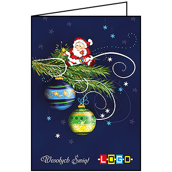 Wzór BN1-338 - Kartki dla firm z LOGO, Karnety świąteczne dla firm - podgląd miniaturka
