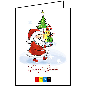 Wzór BN1-344 - Kartki dla firm z LOGO, Karnety świąteczne dla firm - podgląd miniaturka