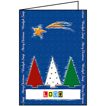 Wzór BN1-351 - Kartki dla firm z LOGO, Karnety świąteczne dla firm - podgląd miniaturka