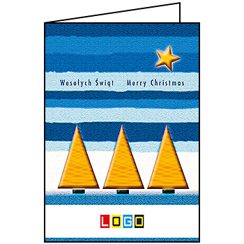 Wzór BN1-352 - Kartki dla firm z LOGO, Karnety świąteczne dla firm - podgląd miniaturka