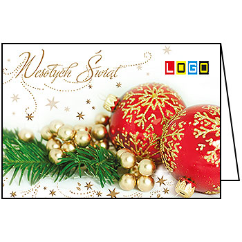 Wzór BN1-360 - Kartki świąteczne z LOGO firmy