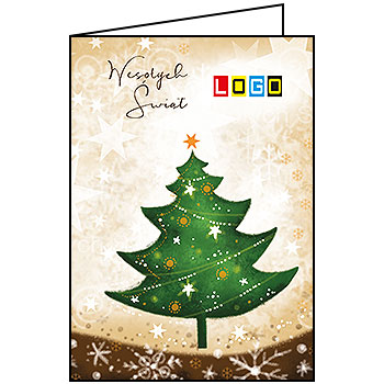 Wzór BN1-379 - Kartki dla firm z LOGO, Karnety świąteczne dla firm - podgląd miniaturka