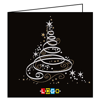 Wzór BN2-005 - Kartki dla firm z LOGO, Karnety świąteczne dla firm - podgląd miniaturka