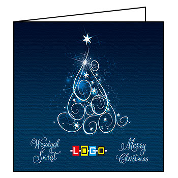 Wzór BN2-010 - Kartki dla firm z LOGO, Karnety świąteczne dla firm - podgląd miniaturka