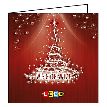 Wzór BN2-020 - Kartki dla firm z LOGO, Karnety świąteczne dla firm - podgląd miniaturka