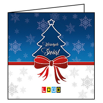 Wzór BN2-039 - Kartki dla firm z LOGO, Karnety świąteczne dla firm - podgląd miniaturka
