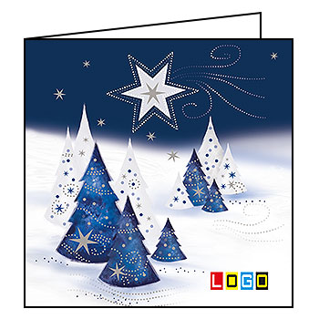 Wzór BN2-045 - Kartki dla firm z LOGO, Karnety świąteczne dla firm - podgląd miniaturka
