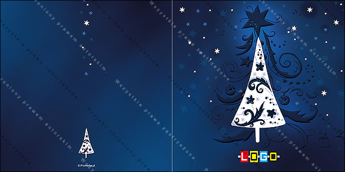 karnet świąteczny - wzór BN2-059 awers