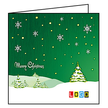 Wzór BN2-092 - Kartki dla firm z LOGO, Karnety świąteczne dla firm - podgląd miniaturka