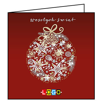 Wzór BN2-094 - Kartki dla firm z LOGO, Karnety świąteczne dla firm - podgląd miniaturka