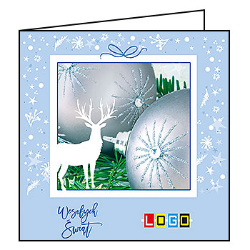 Wzór BN2-096 - Kartki dla firm z LOGO, Karnety świąteczne dla firm - podgląd miniaturka
