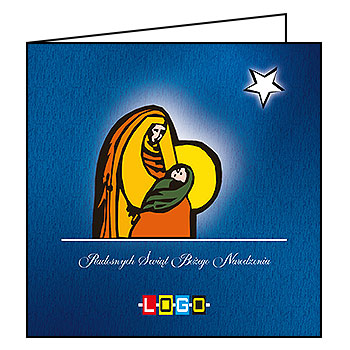 Wzór BN2-099 - Kartki dla firm z LOGO, Karnety świąteczne dla firm - podgląd miniaturka