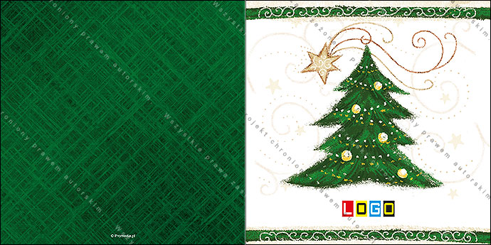 karnet świąteczny - wzór BN2-234 awers
