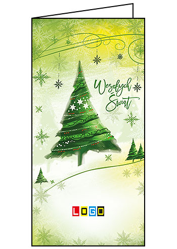Wzór BN3-088 - Kartki dla firm z LOGO, Karnety świąteczne dla firm - podgląd miniaturka