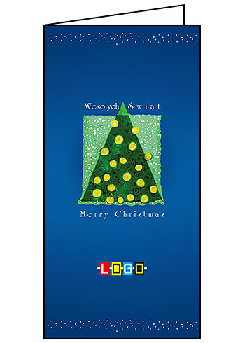 Wzór BN3-090 - Kartki dla firm z LOGO, Karnety świąteczne dla firm - podgląd miniaturka
