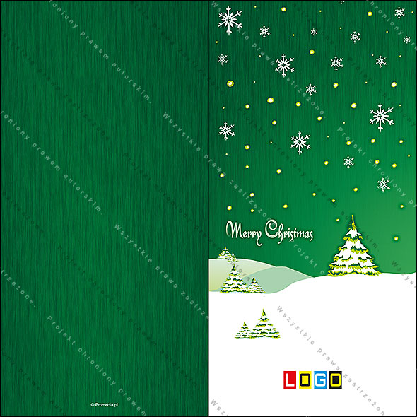 karnet świąteczny - wzór BN3-092 awers