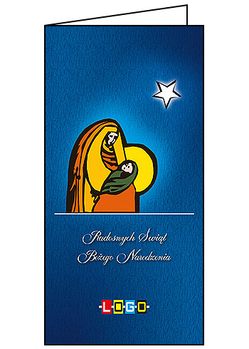Wzór BN3-099 - Kartki dla firm z LOGO, Karnety świąteczne dla firm - podgląd miniaturka