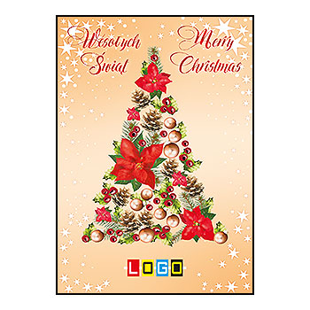 Wzór BZ1-063 - Karnety świąteczne z LOGO firmy