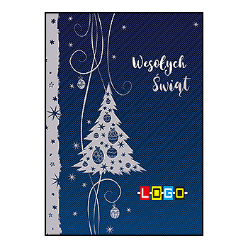 Wzór BZ1-103 - Kartki świąteczne z LOGO firmy