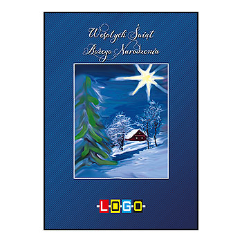 Wzór BZ1-110 - Kartki świąteczne z LOGO firmy