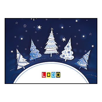 Wzór BZ1-118 - Kartki świąteczne z LOGO firmy