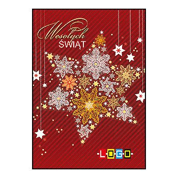 Wzór BZ1-285 - Kartki świąteczne z LOGO firmy