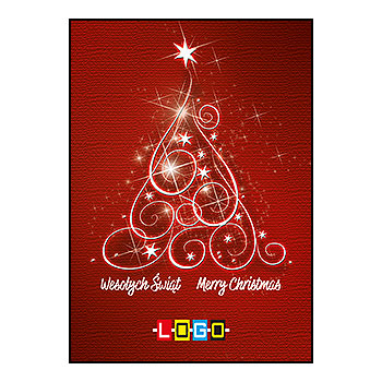 Wzór BZ1-299 - Kartki świąteczne z LOGO firmy