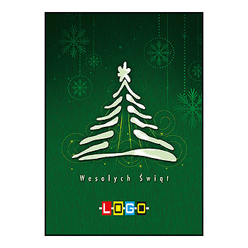 Wzór BZ1-337 - Kartki dla firm z LOGO, Karnety świąteczne dla firm - podgląd miniaturka