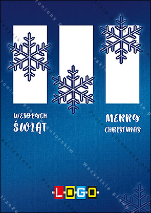 karnet świąteczny - wzór BZ1-377 awers