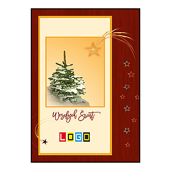 Wzór BZ1-382 - Kartki dla firm z LOGO, Karnety świąteczne dla firm - podgląd miniaturka