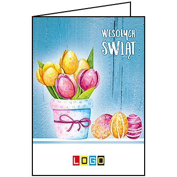 Wzór WN1-019 - Kartki dla firm z LOGO, Karnety świąteczne dla firm - podgląd miniaturka
