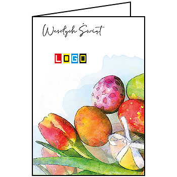 Wzór WN1-094 - Kartki dla firm z LOGO, Karnety świąteczne dla firm - podgląd miniaturka