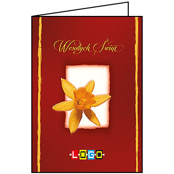 Wzór WN1-098 - Kartki dla firm z LOGO, Karnety świąteczne dla firm - podgląd miniaturka