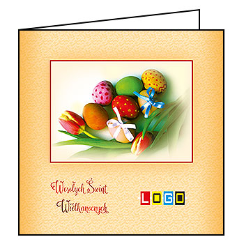 Wzór WN2-036 - Kartki dla firm z LOGO, Karnety świąteczne dla firm - podgląd miniaturka