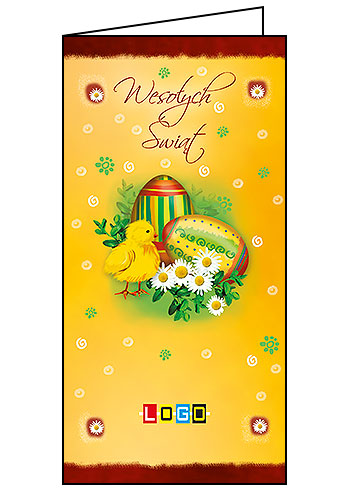 Wzór WN3-163 - Kartki dla firm z LOGO, Karnety świąteczne dla firm - podgląd miniaturka