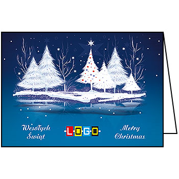 Wzór BN1-129 - Kartki świąteczne z LOGO firmy