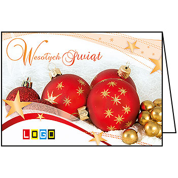 Wzór BN1-301 - Kartki świąteczne z LOGO firmy