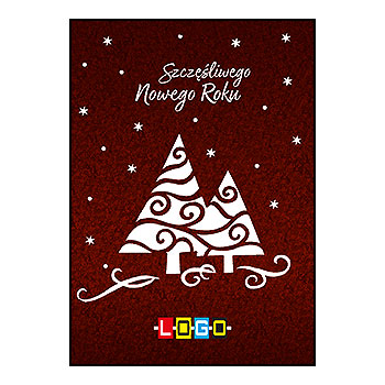 Wzór BZ1-228 - Kartki świąteczne z LOGO firmy