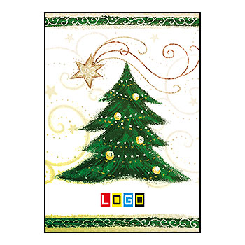 Wzór BZ1-234 - Kartki świąteczne z LOGO firmy